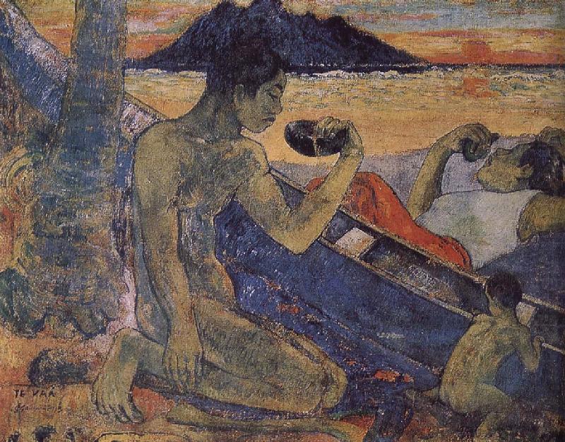A single-plank bridge, Paul Gauguin